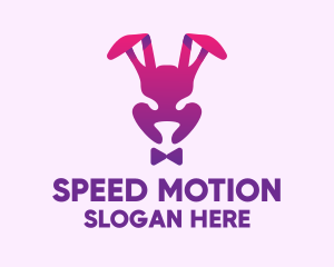 Purple Magic Rabbit logo design