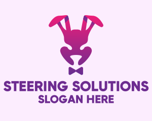 Purple Magic Rabbit logo design