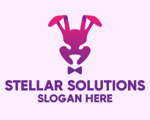 Purple Magic Rabbit logo design