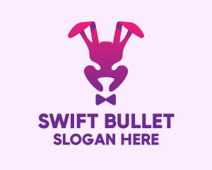 Purple Magic Rabbit logo design