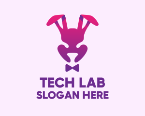 Purple Magic Rabbit logo design