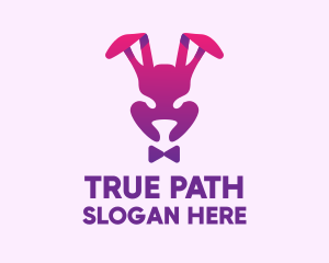 Purple Magic Rabbit logo design