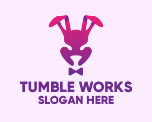 Purple Magic Rabbit logo design