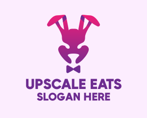 Purple Magic Rabbit logo design