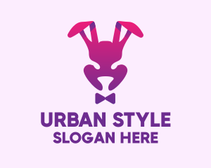 Purple Magic Rabbit logo design