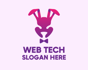 Purple Magic Rabbit logo design