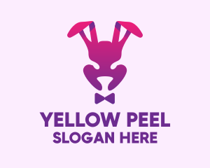 Purple Magic Rabbit logo design