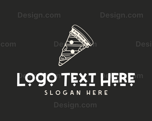 Gourmet Pizza Pizzeria Slice Logo