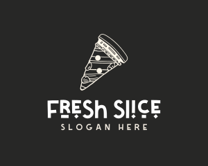 Gourmet Pizza Pizzeria Slice logo design