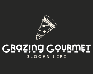 Gourmet Pizza Pizzeria Slice logo design