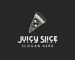 Gourmet Pizza Pizzeria Slice logo design