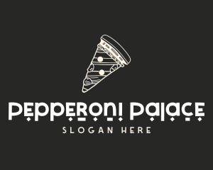 Gourmet Pizza Pizzeria Slice logo design