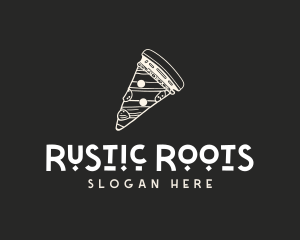 Gourmet Pizza Pizzeria Slice logo design