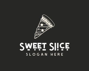 Gourmet Pizza Pizzeria Slice logo design