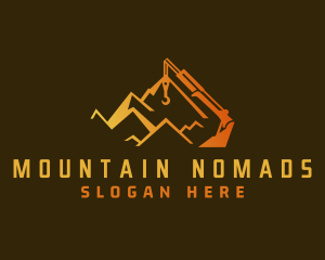 Industrial Mountain Excavator logo design