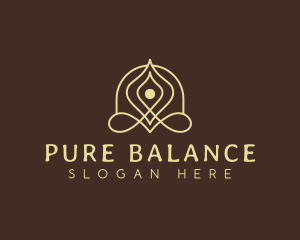 Relaxation Yoga Healing logo design