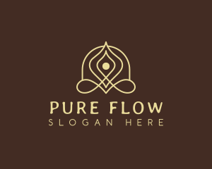 Relaxation Yoga Healing logo design