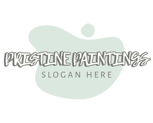 Paint Drip Wordmark logo design