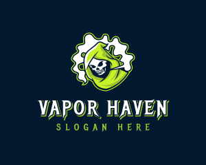 Grim Reaper Vaping Smoke logo design