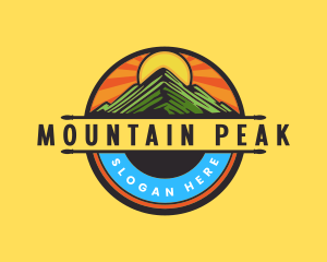 Peak Summit Mountain logo design