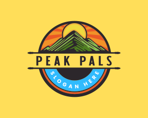 Peak Summit Mountain logo design