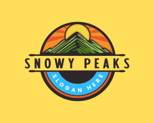 Peak Summit Mountain logo design