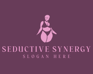 Seductive Woman Underwear logo design