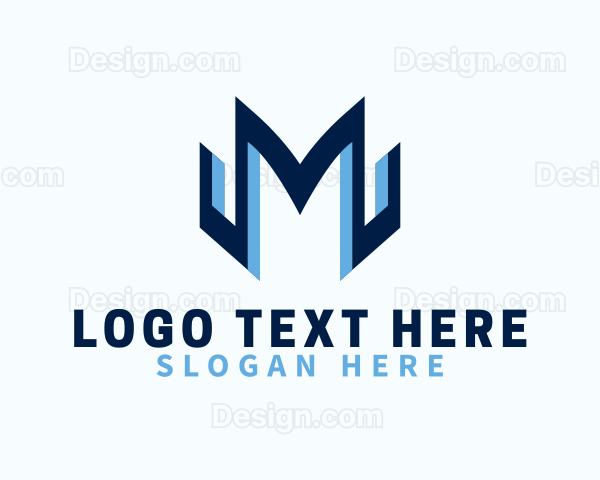 Company Business Letter M Logo