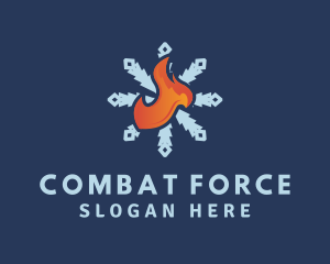 Snowflake Fire HVAC Logo