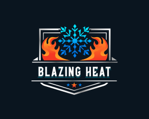 Heat Cold Ventilation logo design