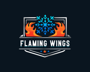 Heat Cold Ventilation logo design