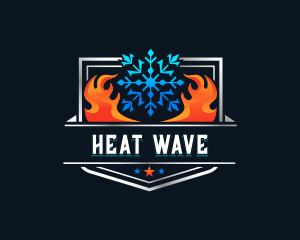 Heat Cold Ventilation logo design