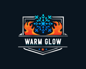 Heat Cold Ventilation logo design