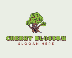 Cherry Planting Tree logo design