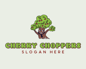 Cherry Planting Tree logo design