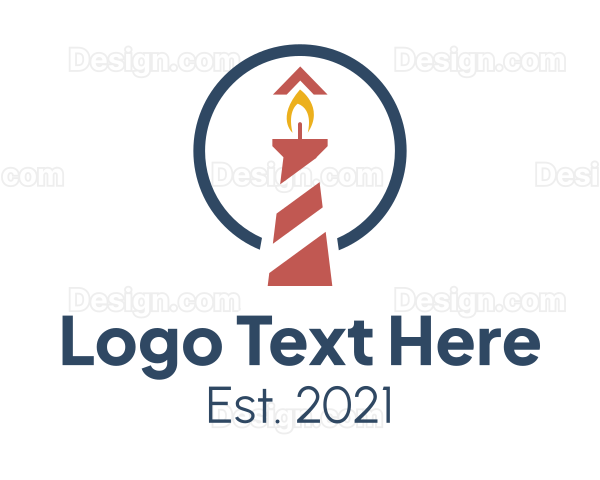 Lighthouse Tower Candle Logo