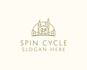 City Bicycle Travel Tour logo design