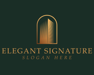 Elegant Modern Building logo design