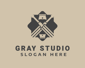 Gray Screwdriver Piston logo