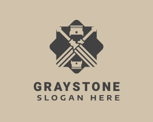 Gray Screwdriver Piston logo
