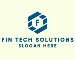 Digital Tech Hexagon logo design