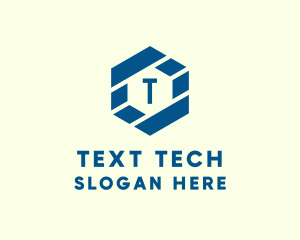 Digital Tech Hexagon logo design