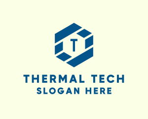 Digital Tech Hexagon logo design