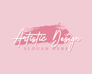 Beauty Makeup Artist Wordmark logo design