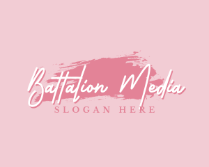 Beauty Makeup Artist Wordmark logo design