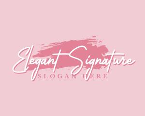 Beauty Makeup Artist Wordmark logo design