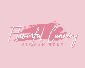 Beauty Makeup Artist Wordmark logo design