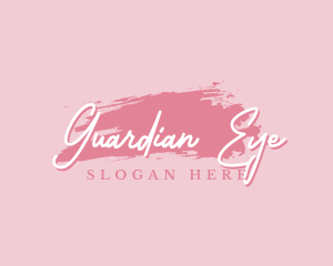 Beauty Makeup Artist Wordmark logo design