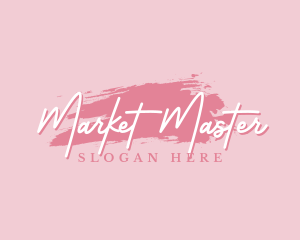 Beauty Makeup Artist Wordmark logo design