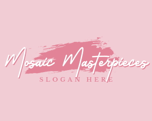 Beauty Makeup Artist Wordmark logo design